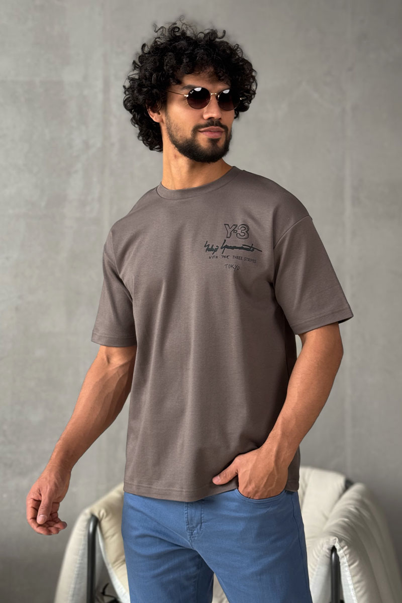 Y-3 Yohji Yamamoto Мужская чёрная футболка 