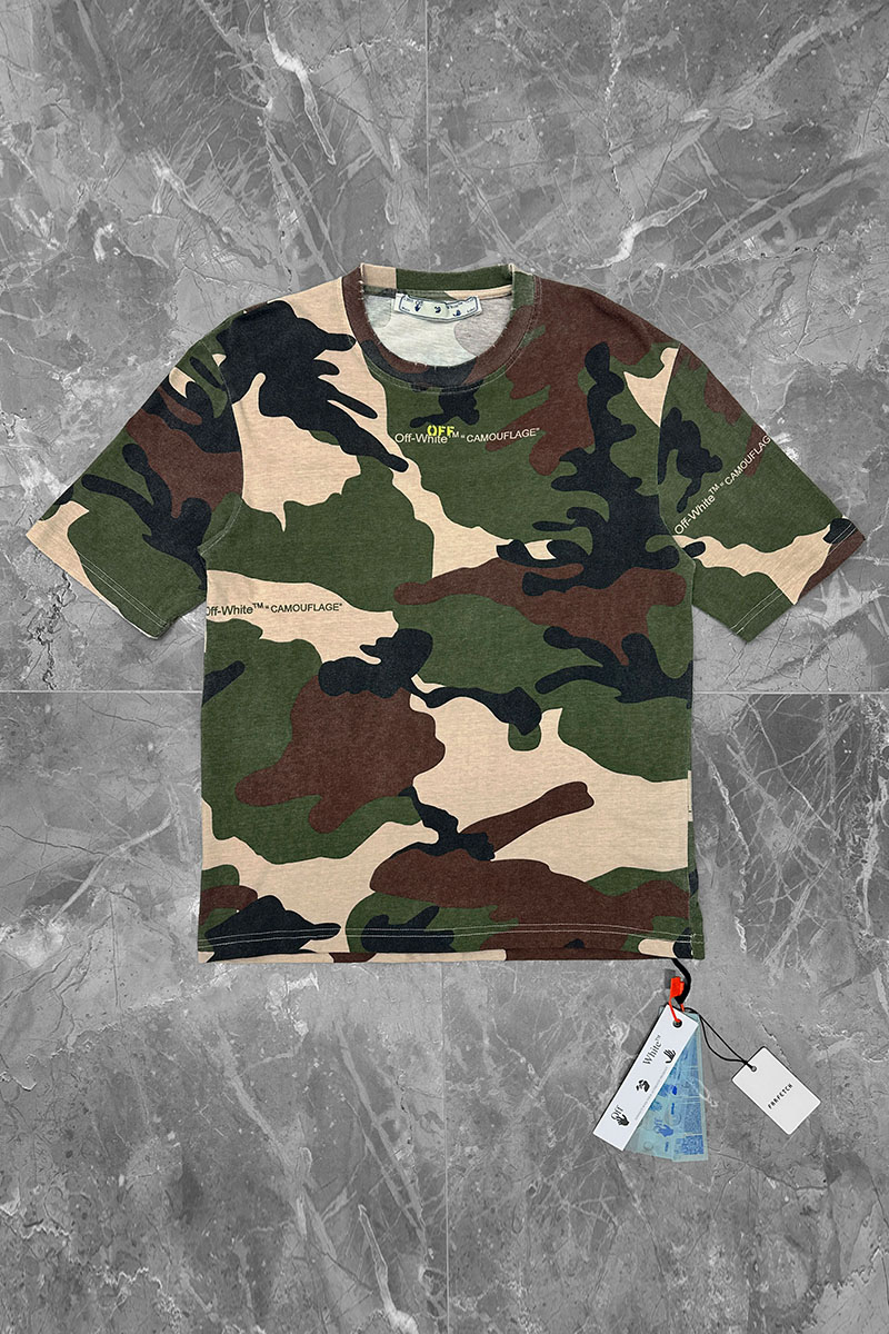Off-White Оверсайз футболка Arrows Camo