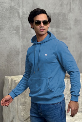 Мужское худи синего цвета 