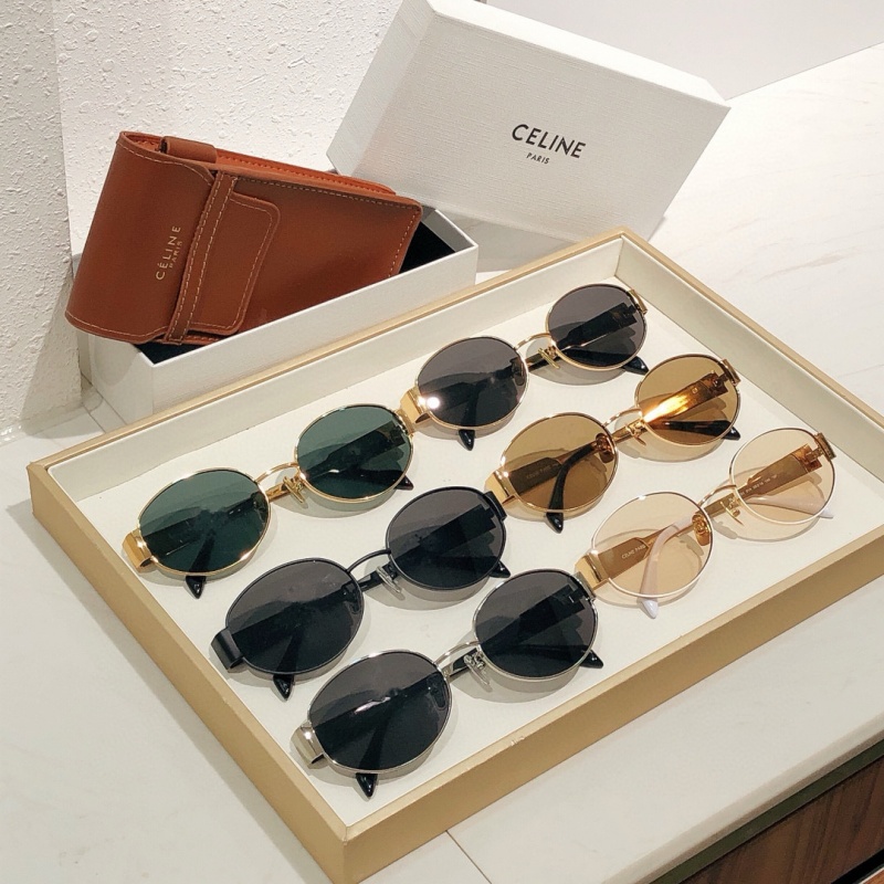 Celine Солнцезащитные очки Triomphe - Black / Silver