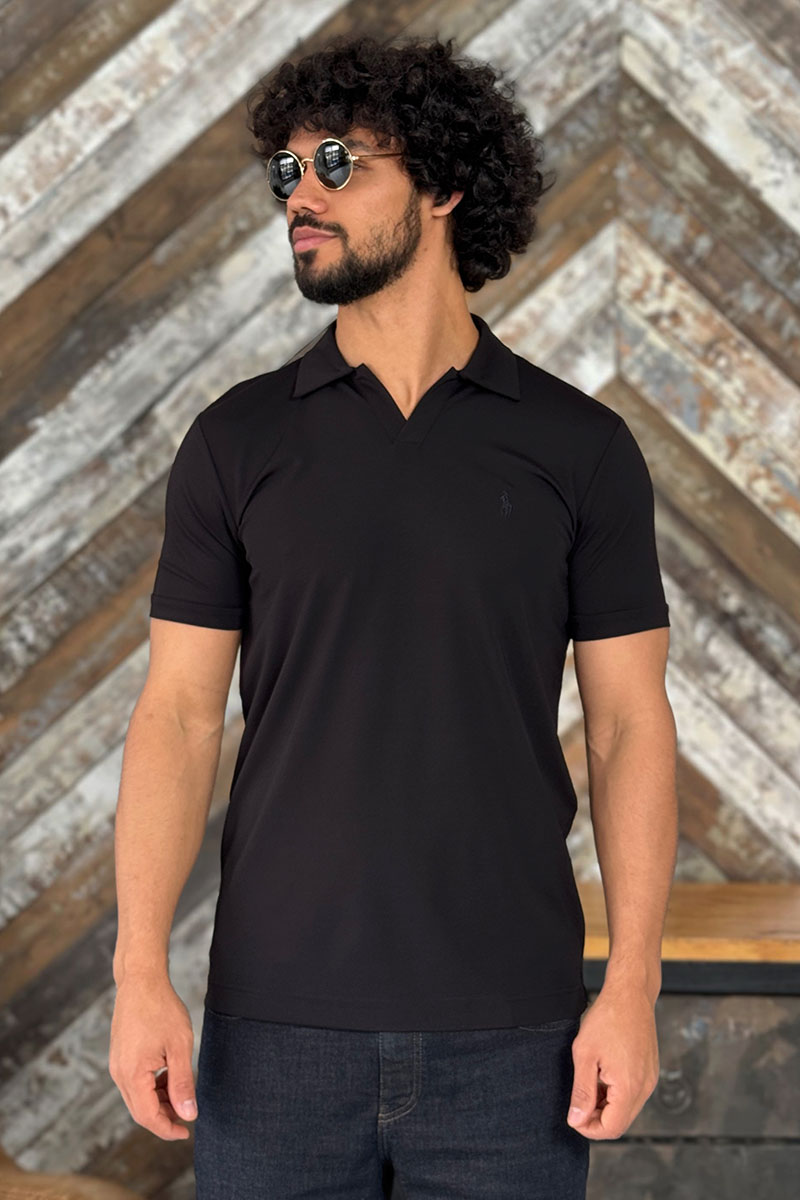 Polo Ralph Lauren Мужское чёрное поло Роlо Ralрh Lаurеn