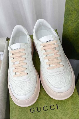 Женские кроссовки GG Chunky B - White / Pink