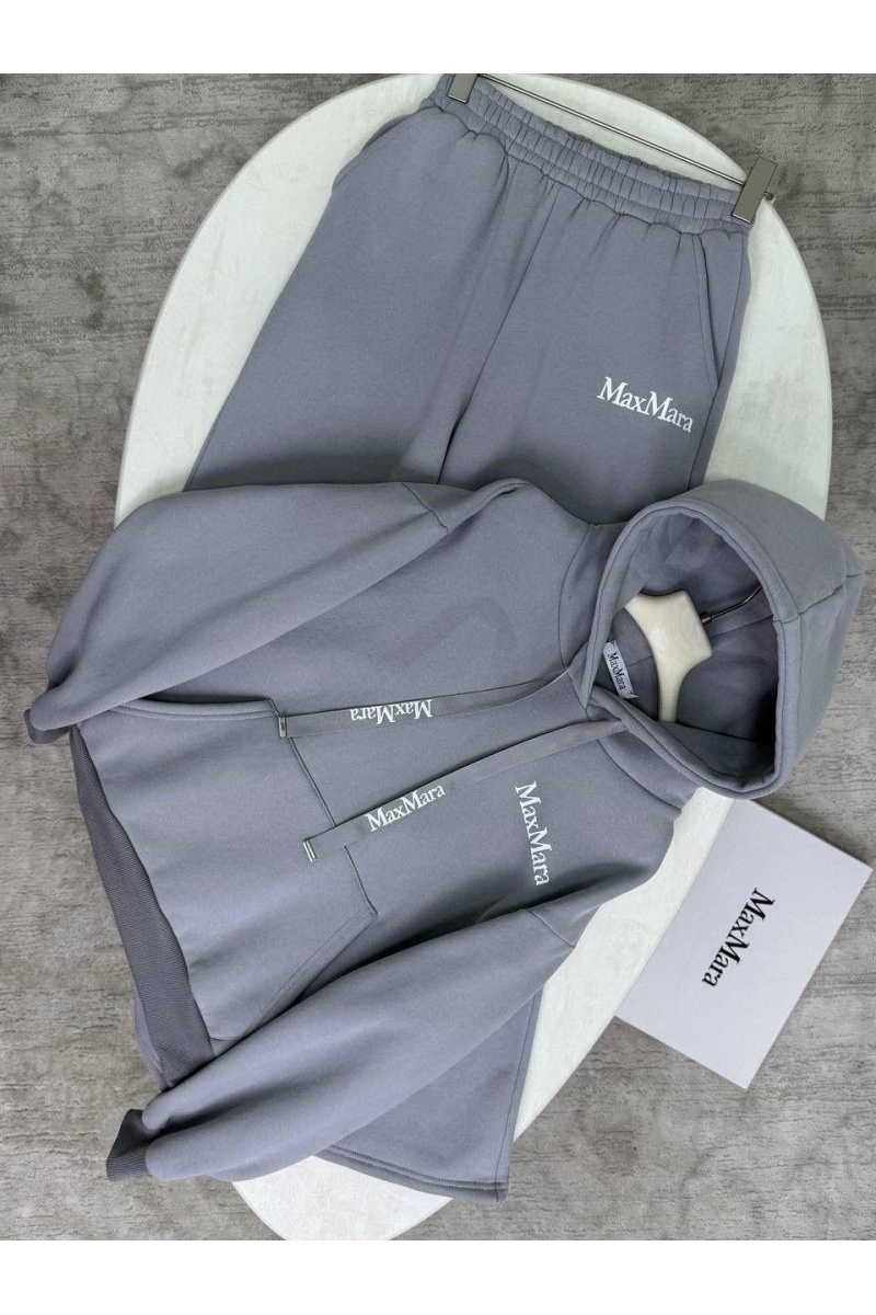 Max Mara Женский костюм тройка на флисе Premium - Light Grey