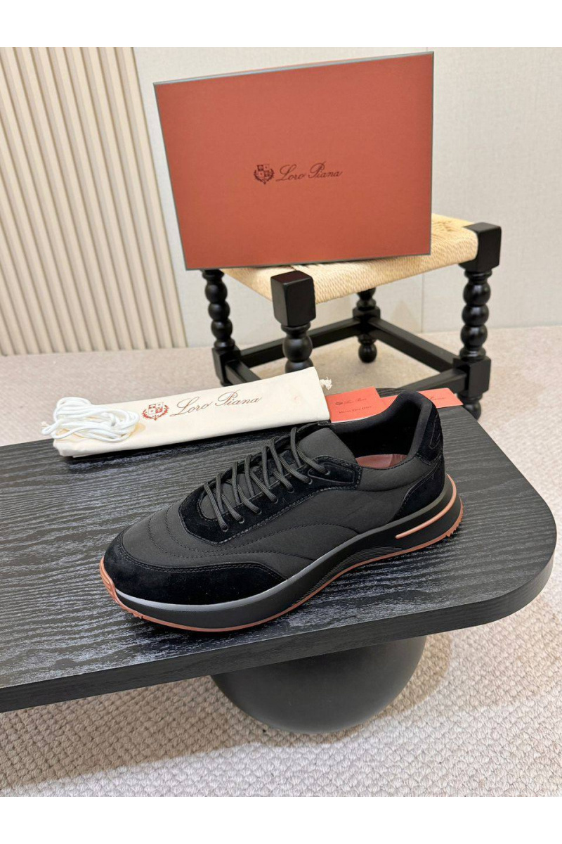 Loro Piana Мужские кроссовки Week End Walk - Black