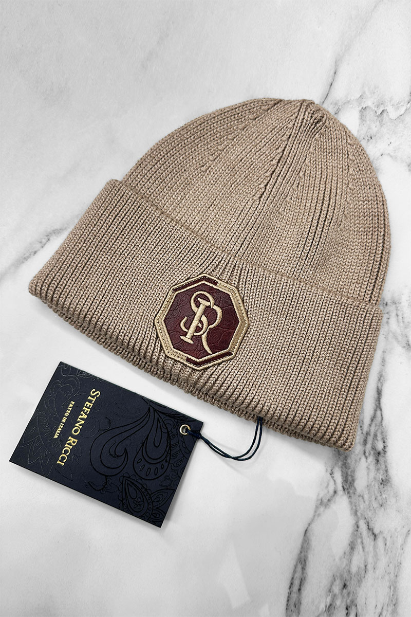 Stеfаnо Riссi Шапка logo-embroidered - Beige