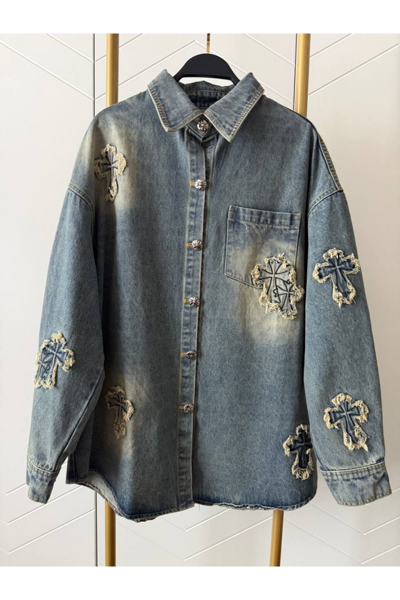 Chrome Hearts Женская джинсовая куртка premium