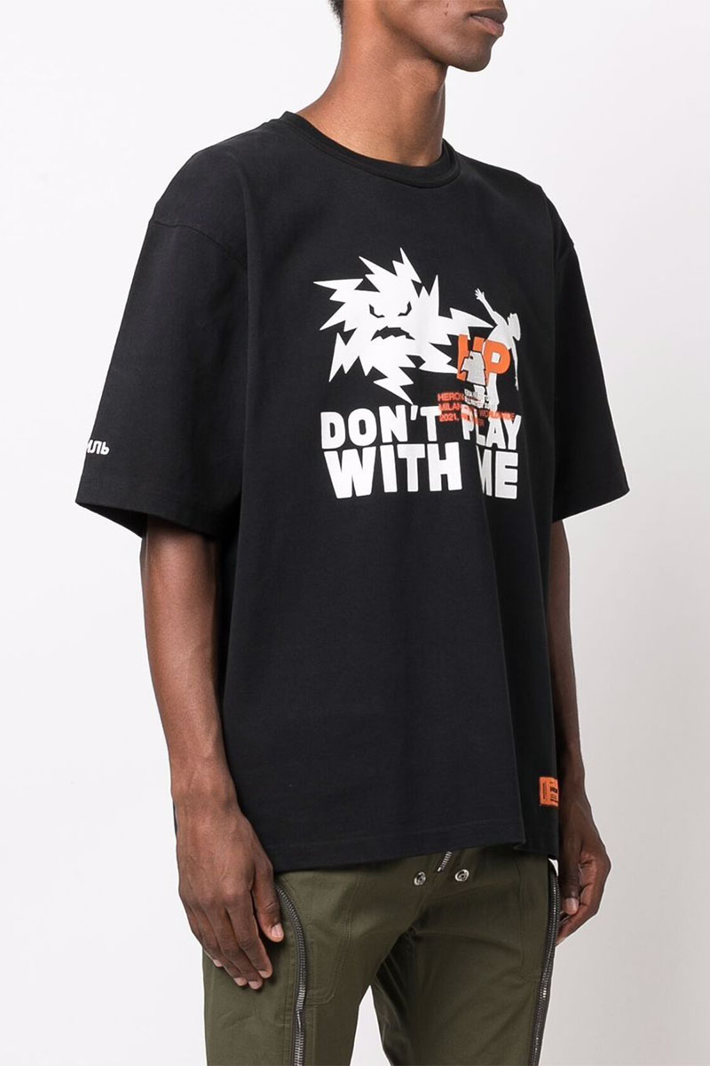 Heron Preston Оверсайз футболка "Don't Play With Me" Black