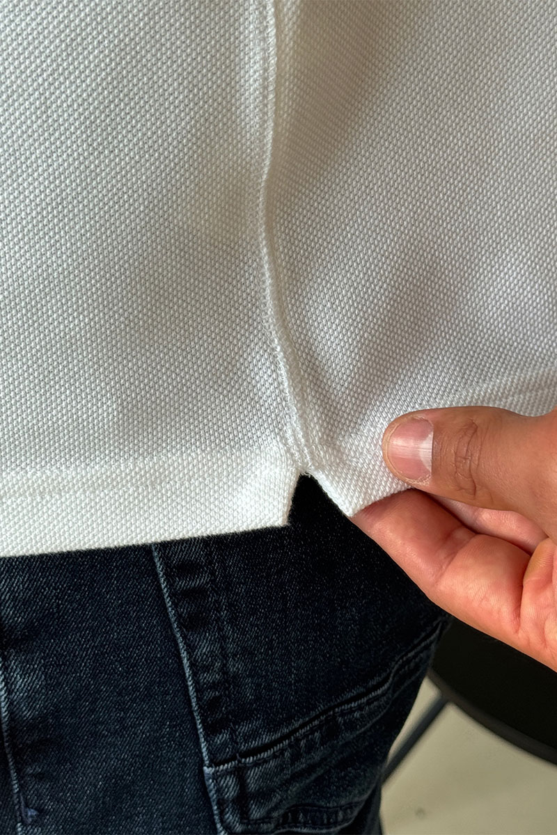 Dоlсе & Gаbbаnа Мужское белое поло logo-plaque