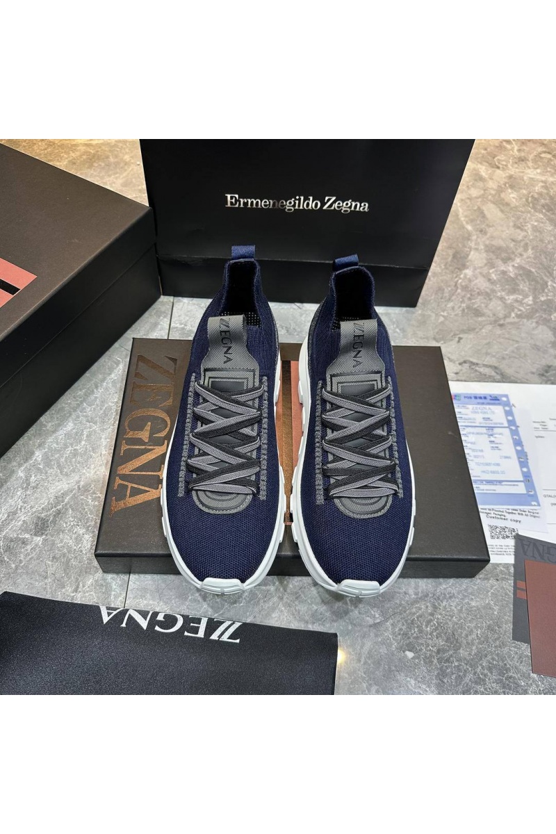 Zegna Мужские текстильные кроссовки