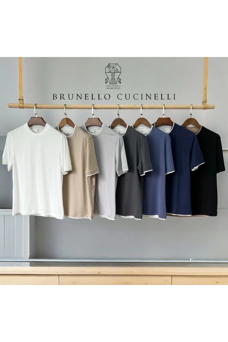 Brunеllо Сuсinеlli Футболка Premium layered-effect - Dark Grey