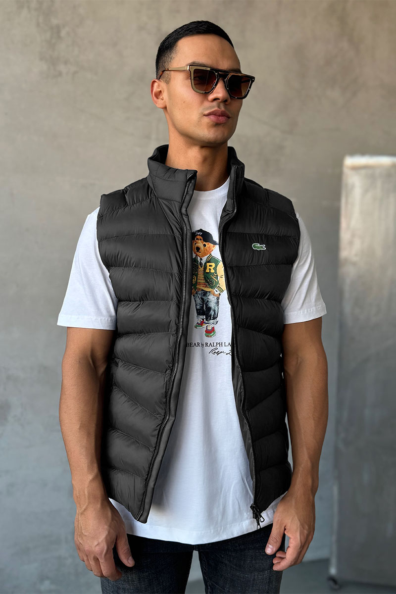 Lacoste Мужской жилет цвета антрацит 