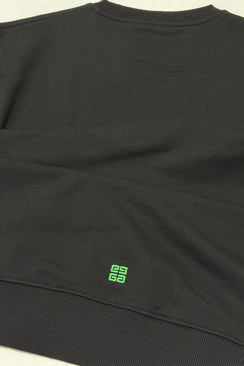 Givenchy Мужской чёрный свитшот multicolor logo