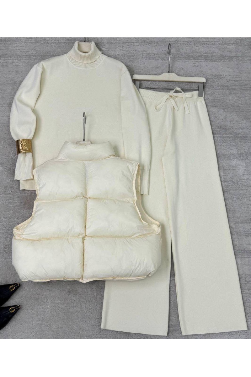 Schiaparelli Женский костюм тройка на флисе premium - White