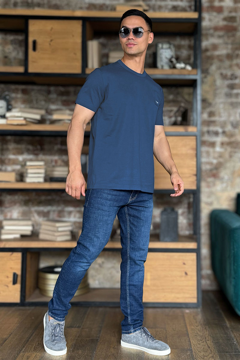 Dоlсе & Gаbbаnа Мужская футболка Premium - Misty Blue