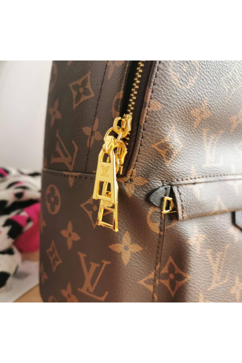 Lоuis Vuittоn Женский кожаный рюкзак Palm Springs MM 35x27 см