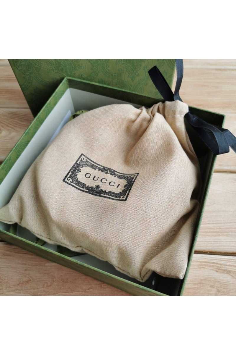 Gucci Кожаный ремень GG чёрного цвета (длина 80 / 85 см)