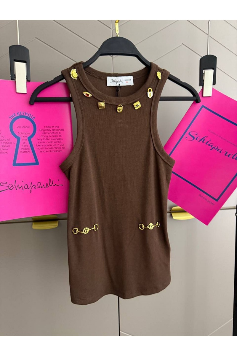 Schiaparelli Женская майка premium - Brown