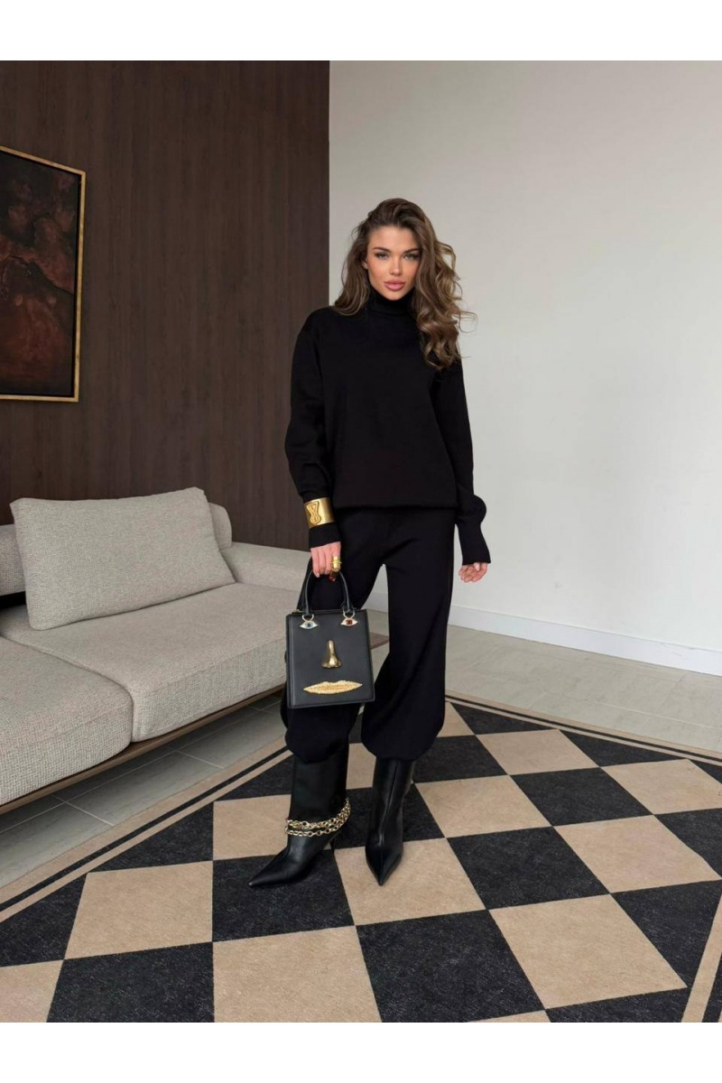 Schiaparelli Женский костюм тройка на флисе premium - Black