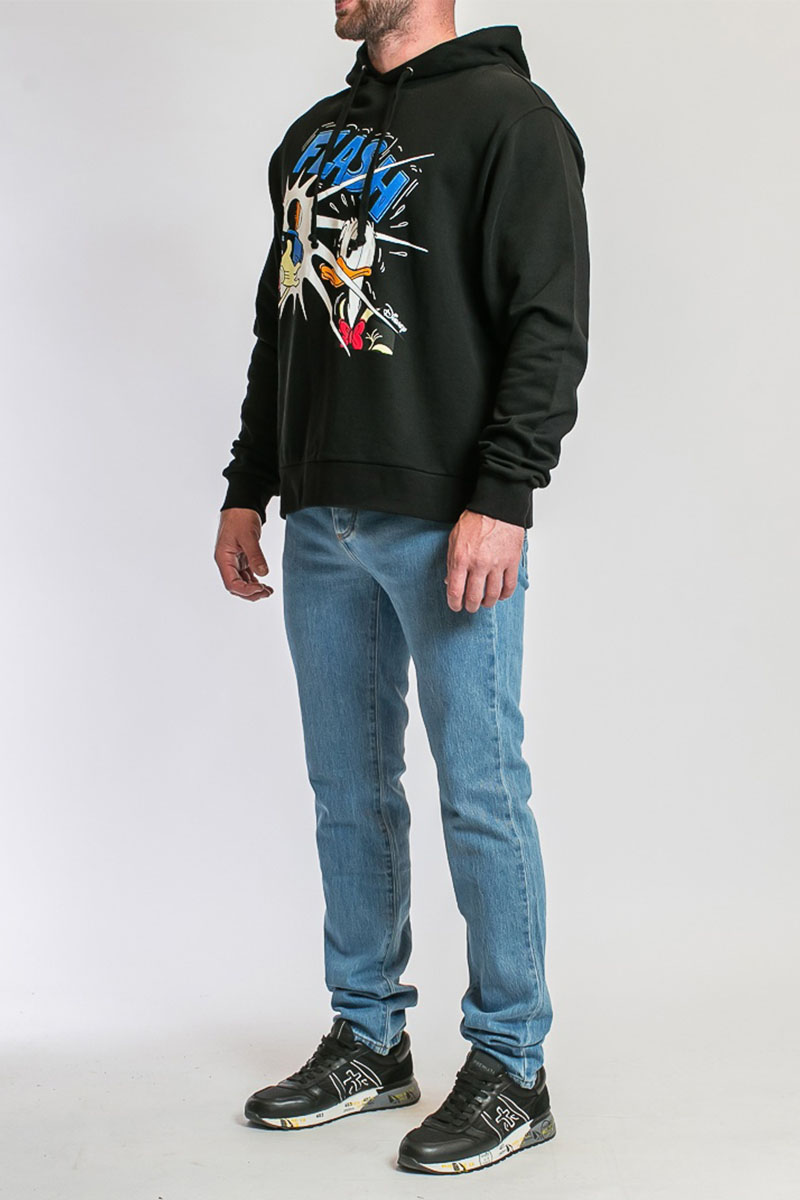 Gucci Оверсайз худи Disney Donald Duck Flash - Black