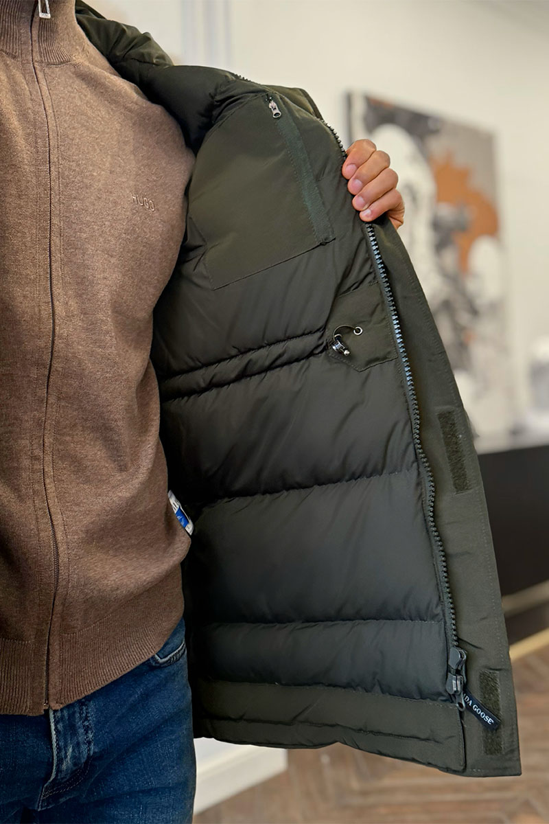 Canada Goose Утеплённая парка Langford - Khaki