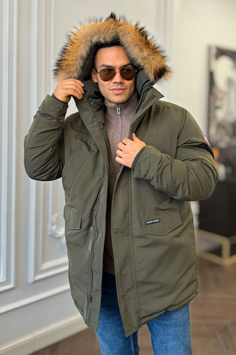 Canada Goose Утеплённая парка Langford - Khaki