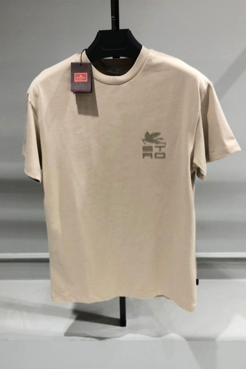 Etro Футболка бежевого цвета Pegasus