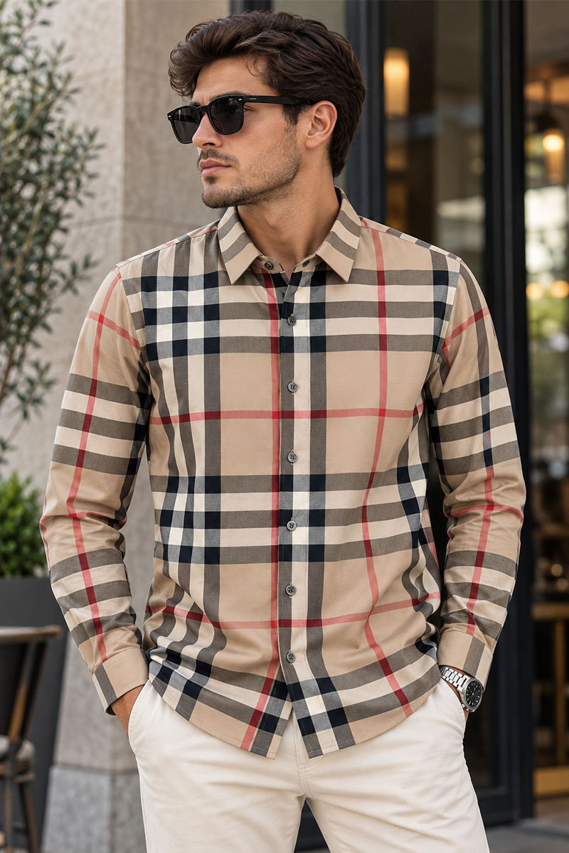 Burberry Мужская рубашка vintage check