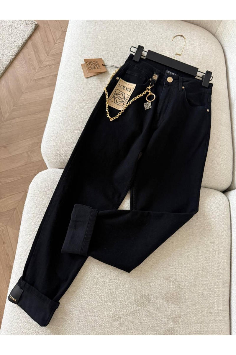 Loewe Женские чёрные джинсы 