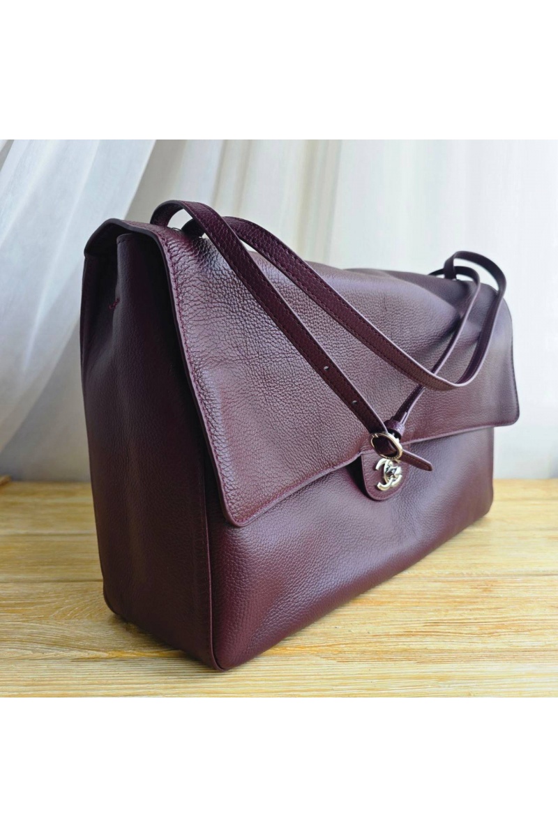 Chаnеl Кожаная сумка Maxi Flap 38x23 см