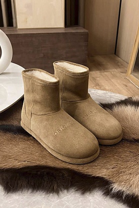 Женские ботинки с мехом Alaska premium - Beige