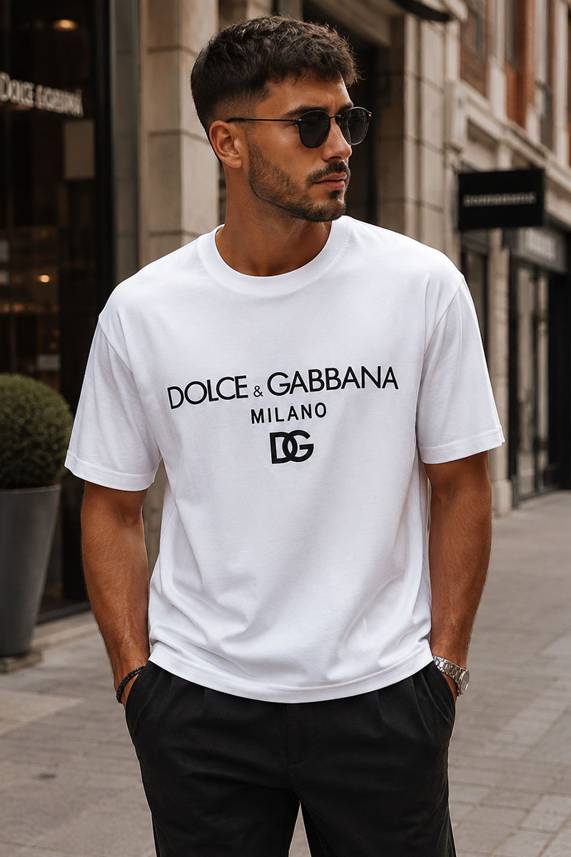 Dоlсе & Gаbbаnа Белая футболка Milano logo-embroidered