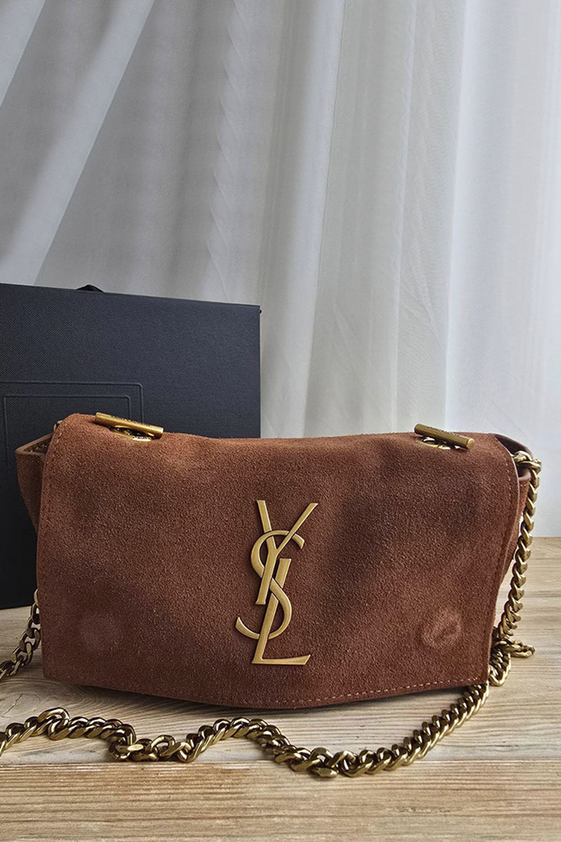 Yves Saint Laurent Замшевая сумка Kate 25x14 см