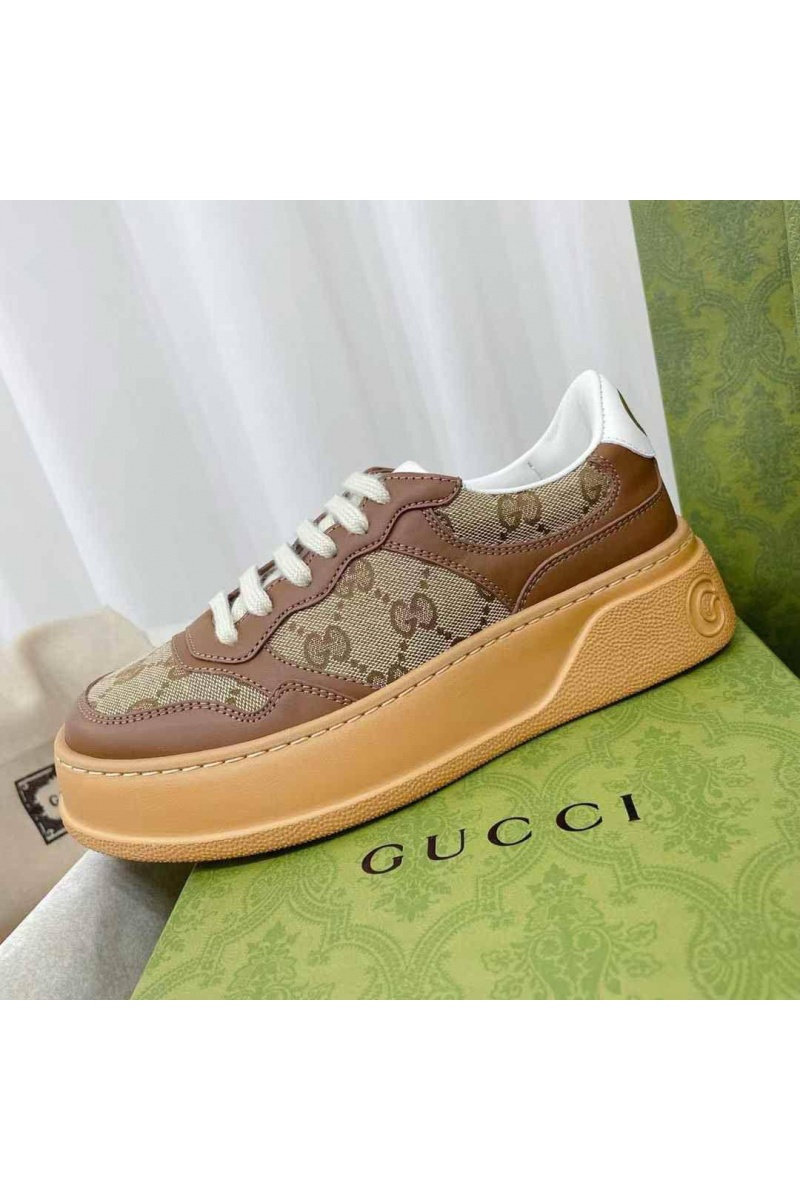 Gucci Женские кроссовки GG Chunky B - Brown