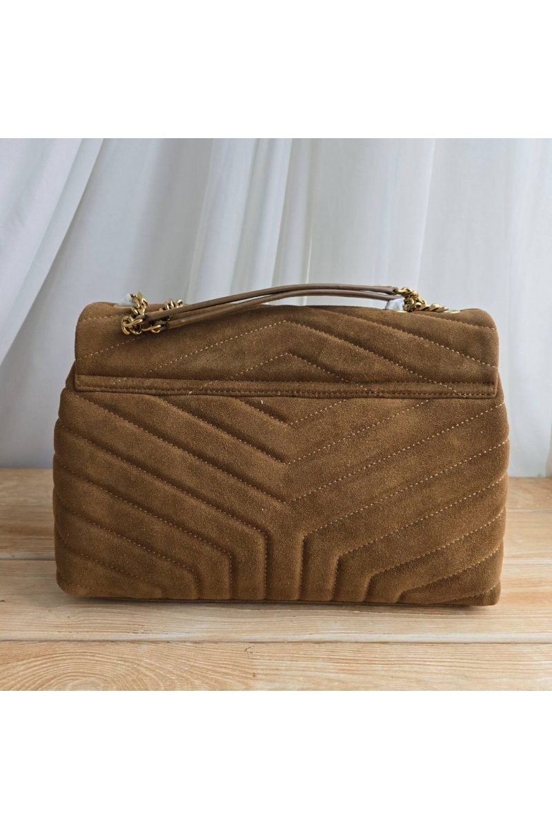 Yves Saint Laurent Замшевая сумка 32x23 см