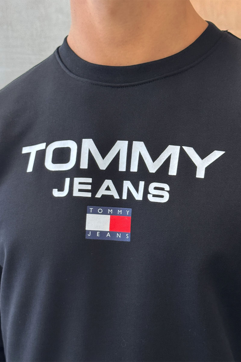 Tommy Hilfiger Чёрный свитшот logo-print 