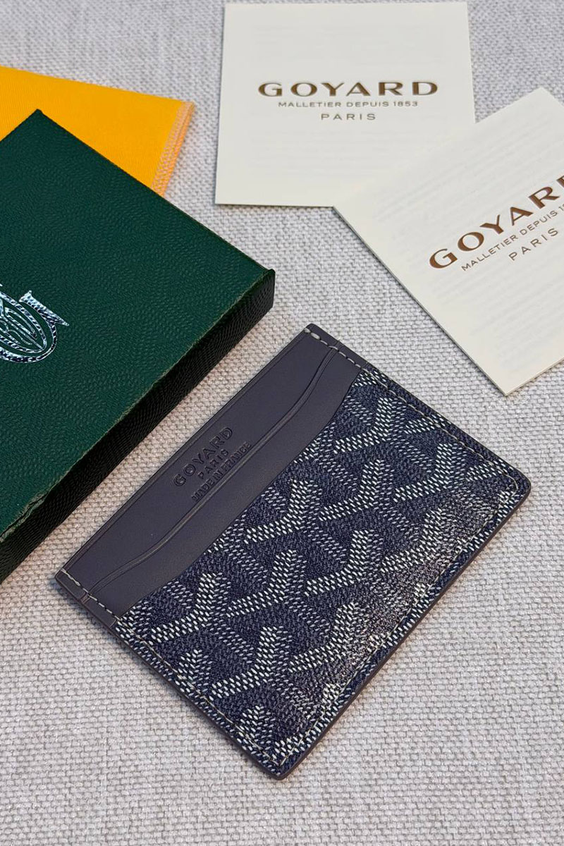 Designer Clothing Кожаный кардхолдер Goyard Saint Sulpice premium 10.5x7 см