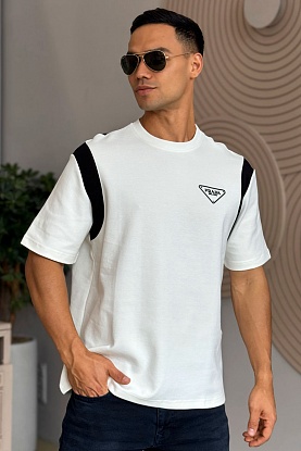 Мужская футболка Milano - White / Black