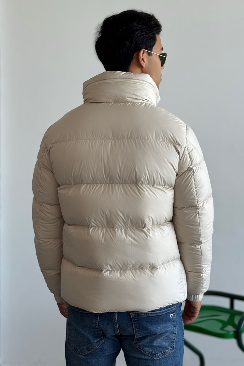 Moncler Мужской бежевый пуховик Katmai 