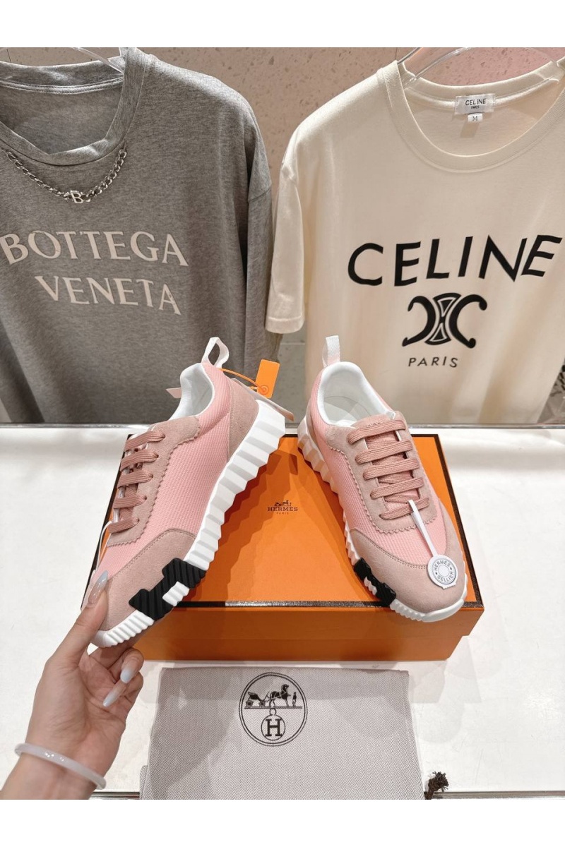 Hermes Женские кроссовки Bouncing  premium - Pink