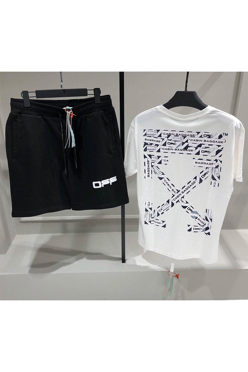 Off-White Белая оверсайз футболка "Cabin Baggage"