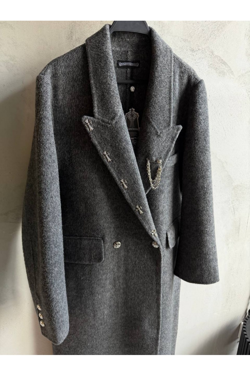 Chrome Hearts Женское шерстяное пальто premium