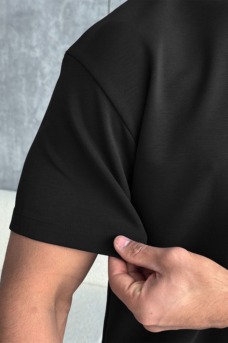 Loro Piana Мужская чёрная футболка 