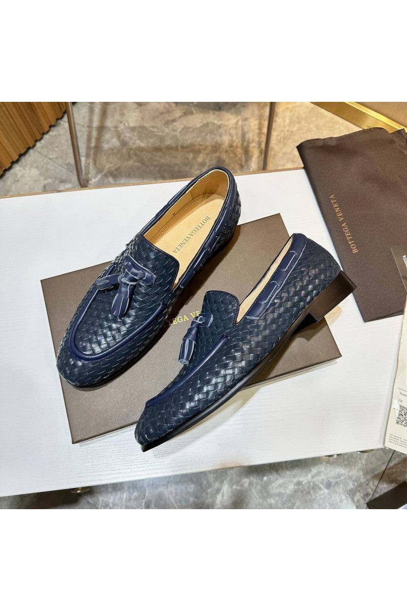 Bоttеgа Vеnеtа Мужские кожаные лоферы Intrecciato - Navy