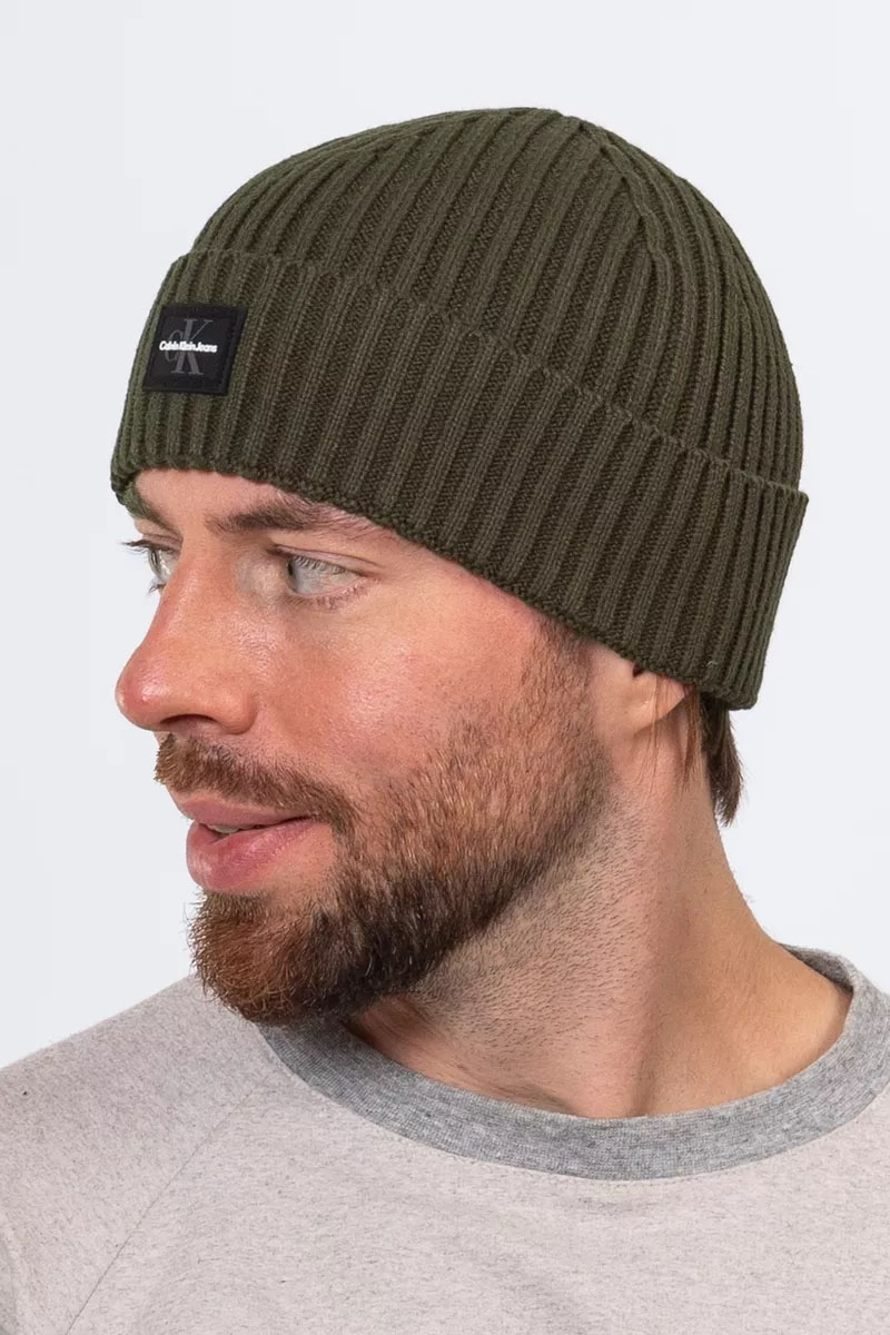 Calvin Klein Шапка logo-badge - Khaki