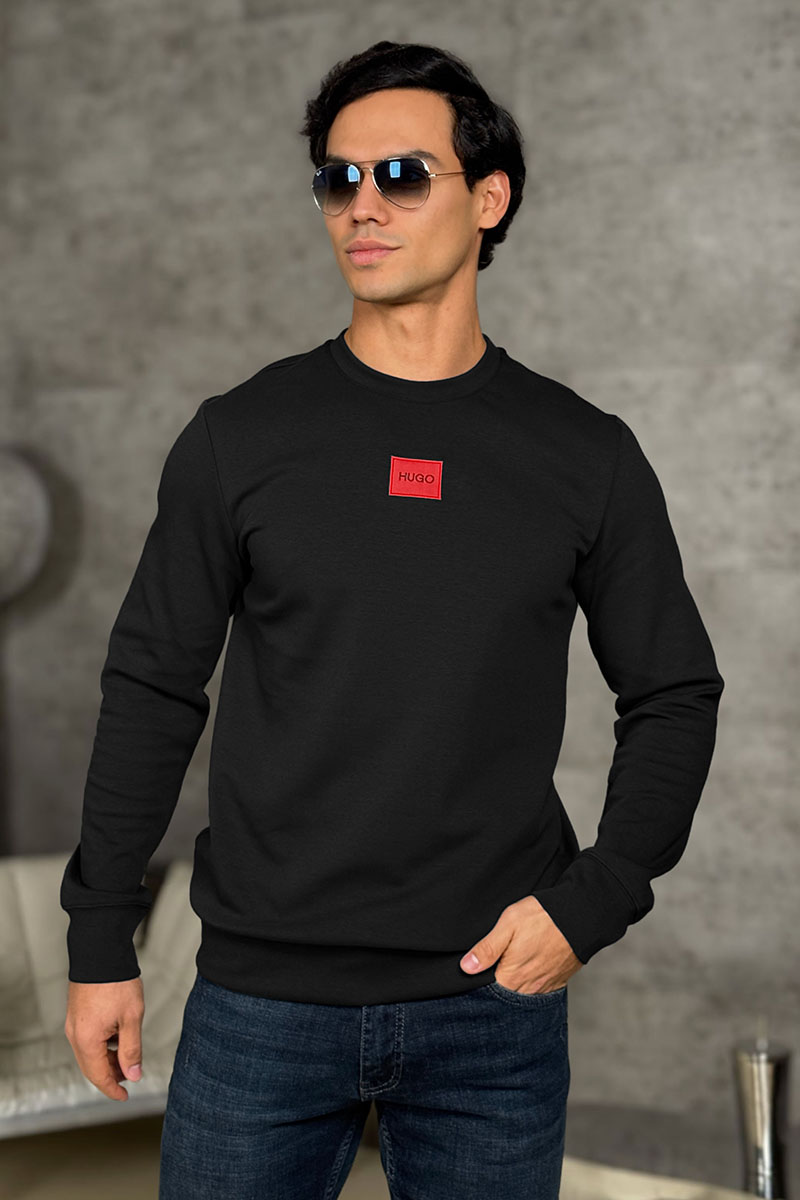 Hugо Воss Мужской свитшот Diragol - Black 