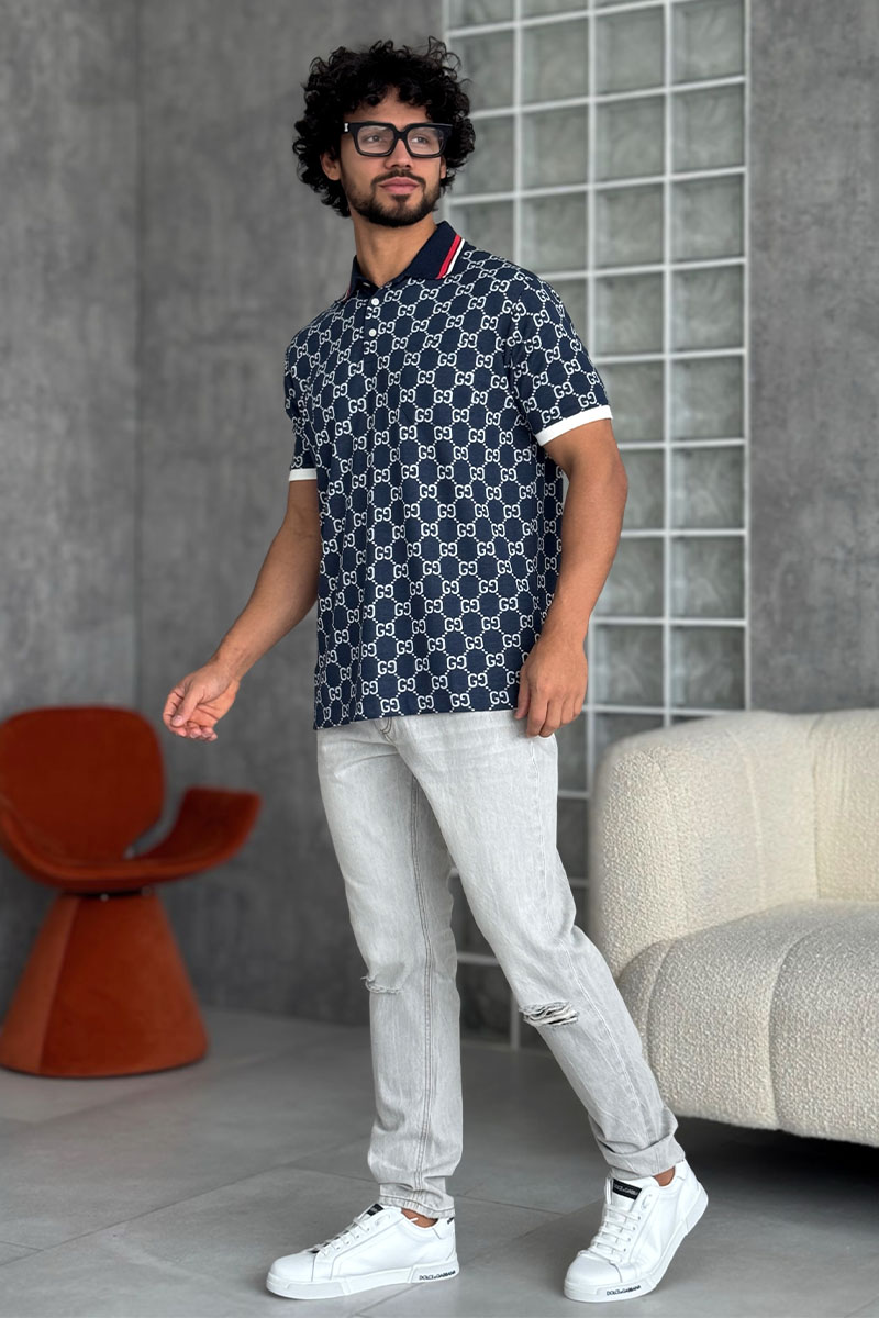Gucci Мужское поло GG monogram