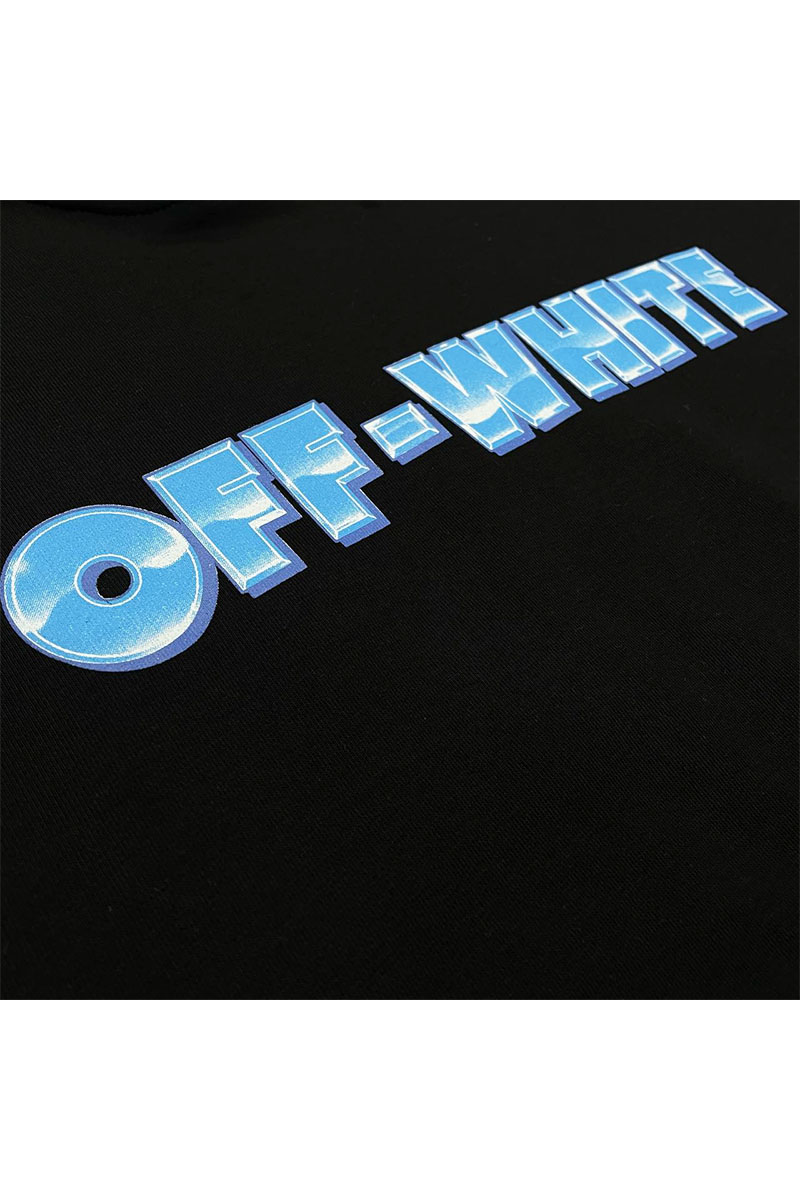Off-White Чёрное худи Metal Arrow logo-print