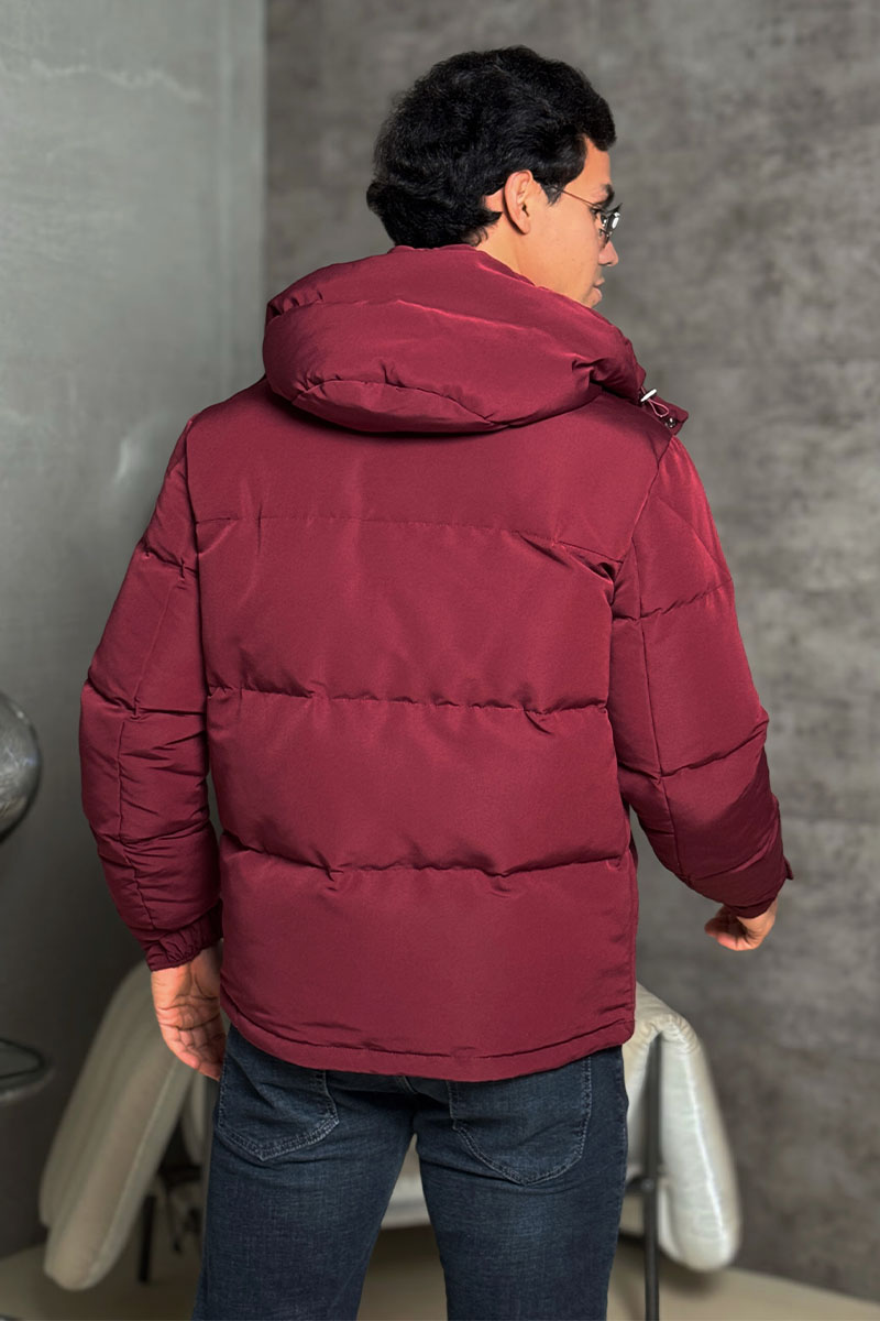 Moncler Мужской пуховик Fornas - Burgundy 