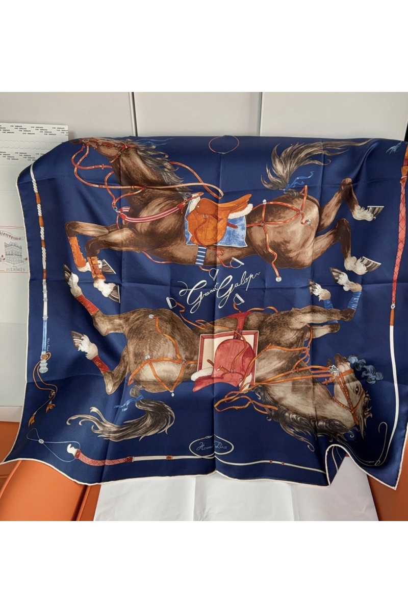 Hermes Платок Grand Galop premium 88x88 см