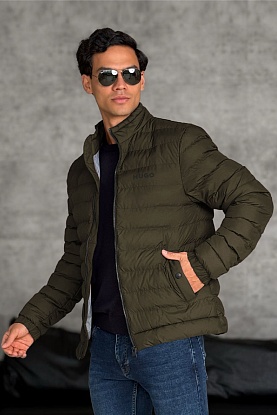 Мужская зелёная куртка 